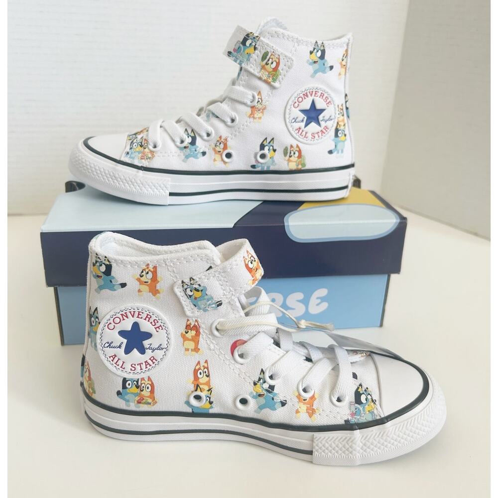 Converse x Bluey Keepie Uppie High-Top Sneakers NEW Kids Size 12 Youth Toddler